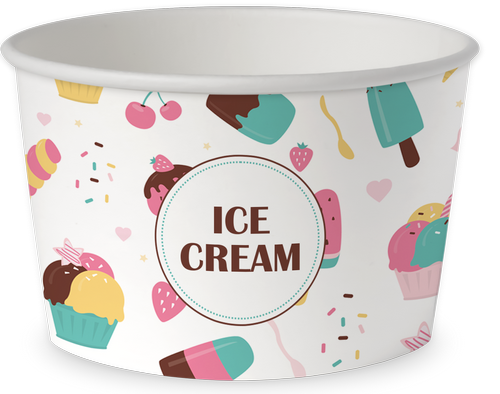 ice cream bowl, 250ml, 50 pcs