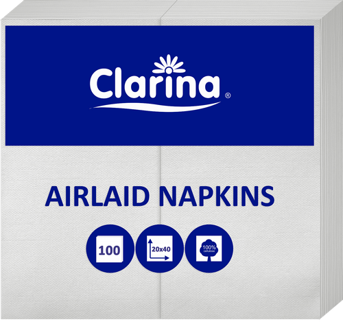 40x40 cm, 1w, białe, 100 szt. (5294)